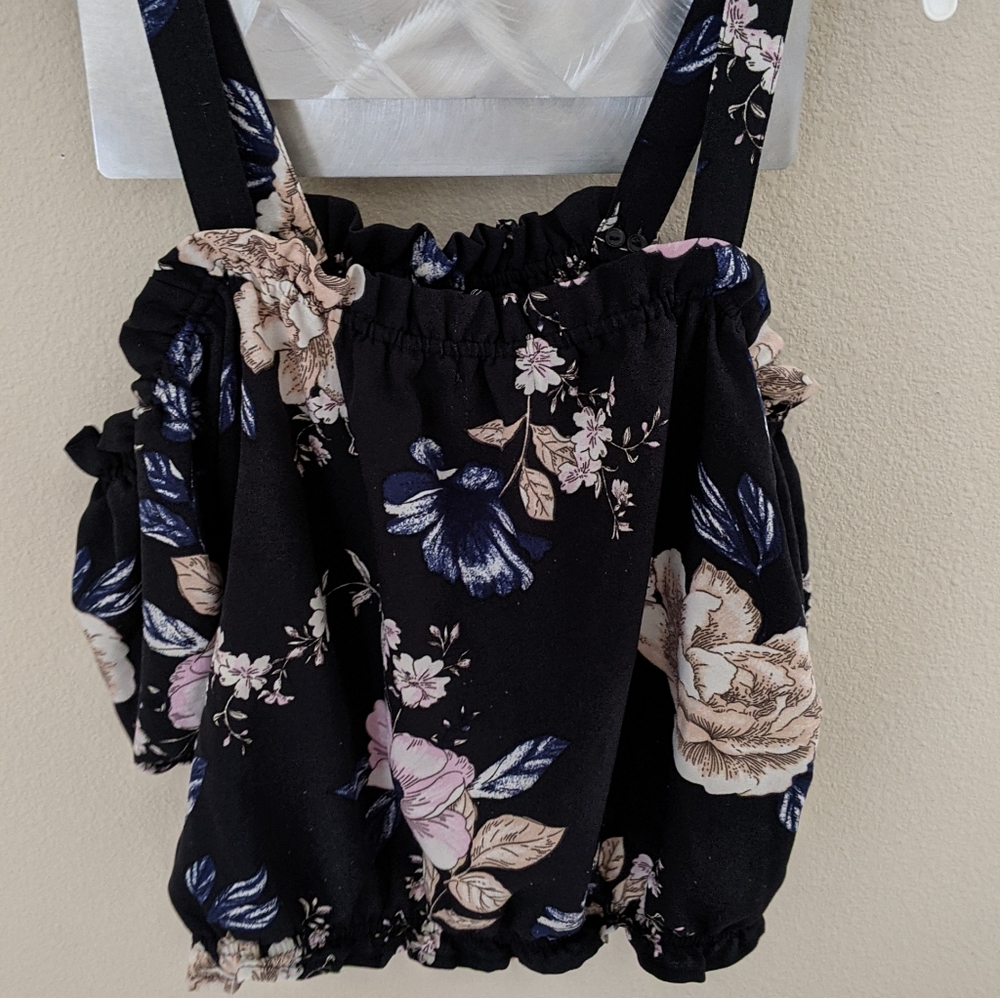 Women's floral off the shoulder top